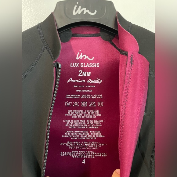 Imperial Motion Wetsuit Top size 4 - Picture 3 of 3